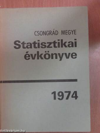 Csongrád megye statisztikai évkönyve 1974