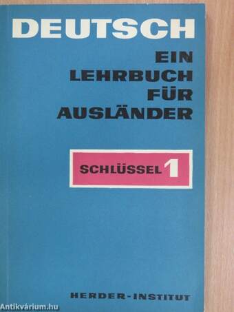 Deutsch - Ein Lehrbuch für Ausländer - Schlüssel 1.