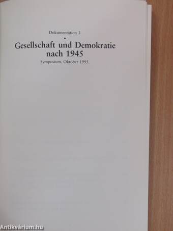 Gesellschaft und Demokratie nach 1945