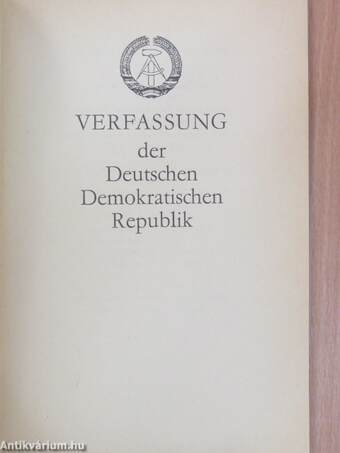 Verfassung der Deutschen Demokratischen Republik