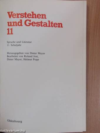 Verstehen und Gestalten 11.