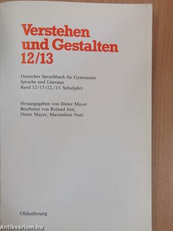 Verstehen und Gestalten 12/13.