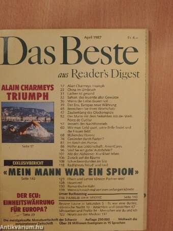 Das Beste aus Reader's Digest April 1987