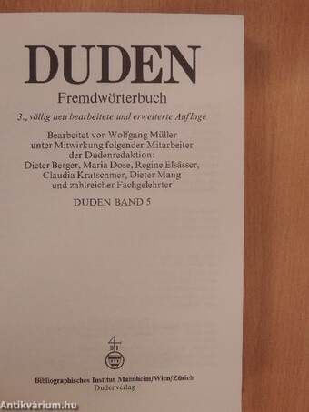 Duden 5 - Das Fremdwörterbuch