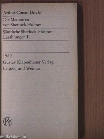 Die Memoiren von Sherlock Holmes