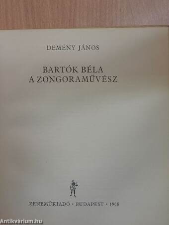 Bartók Béla a zongoraművész