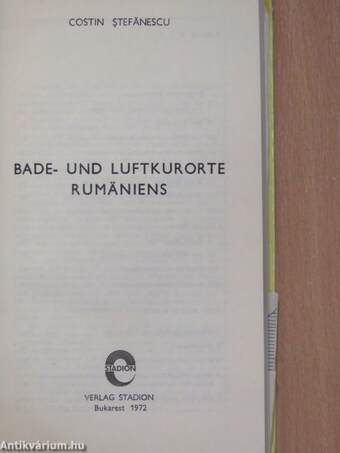 Bade- und Luftkurorte Rumäniens