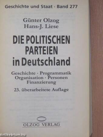 Die politischen Parteien in Deutschland