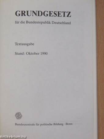 Grundgesetz für die Bundesrepublik Deutschland