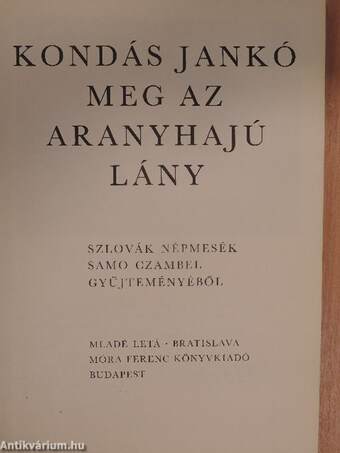 Kondás Jankó meg az aranyhajú lány