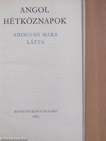 Angol hétköznapok