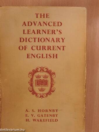 The advanced learner's dictionary of current english