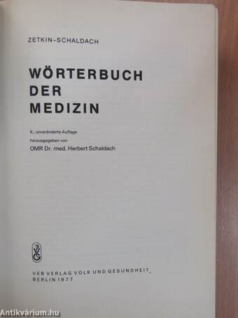 Wörterbuch der Medizin