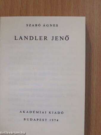 Landler Jenő