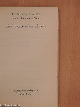 Kindergottesdienst heute