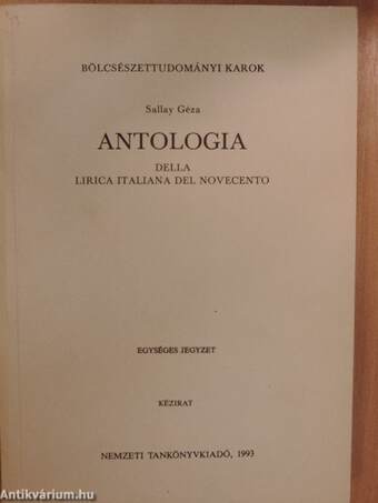Antologia della Lirica Italiana del Novecento