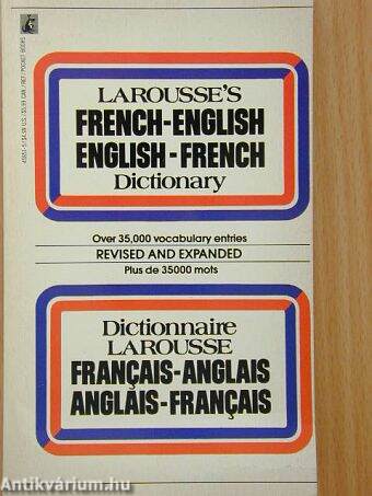 Larousse's French-English, English-French Dictionary