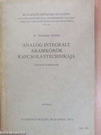 Analóg integrált áramkörök kapcsolástechnikája