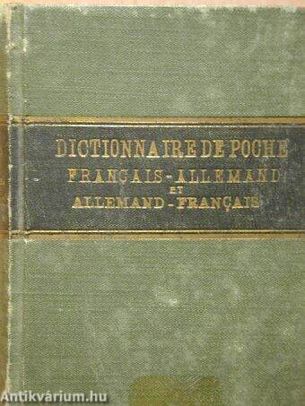 Nouveau dictionnaire de poche des langues francaise et allemande