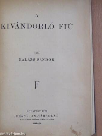 A kivándorló fiú