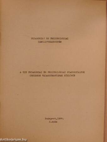 Pedagógiai és pszichológiai ismeretterjesztés 1966/2.