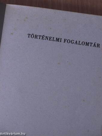 Történelmi fogalomtár