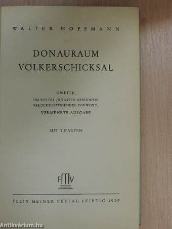 Donauraum Völkerschicksal