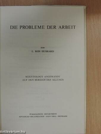 Die Probleme der Arbeit