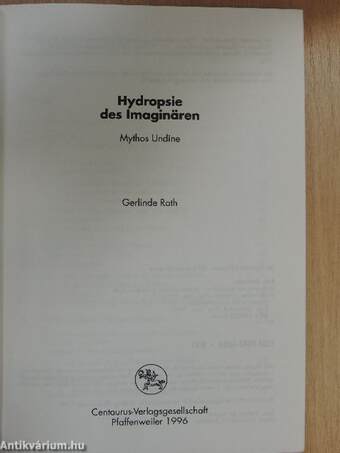 Hydropsie des Imaginären