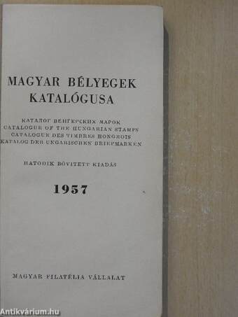 Magyar bélyegek katalógusa 1957