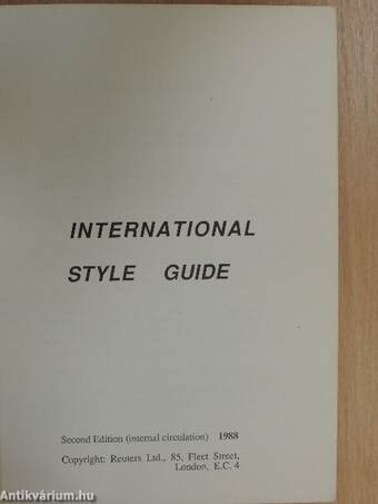 International Style Guide