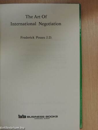 The Art of International Negotiation