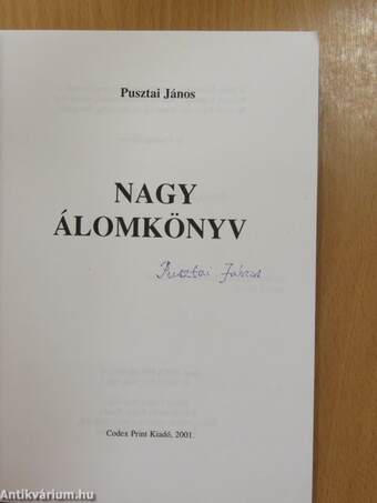 Nagy álomkönyv II. (aláírt példány)