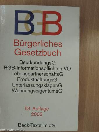 Bürgerliches Gesetzbuch 53.