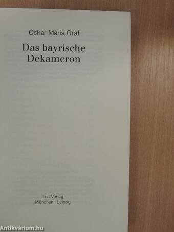 Das bayrische Dekameron