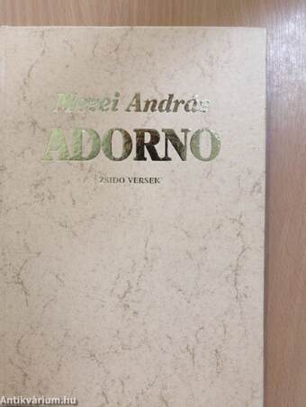 Adorno (dedikált példány)