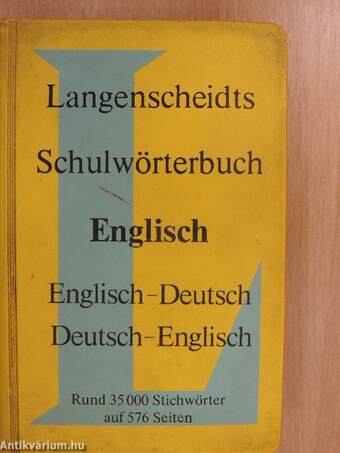 Langenscheidts Schulwörterbuch Englisch