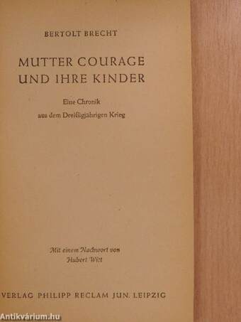 Mutter Courage und ihre Kinder