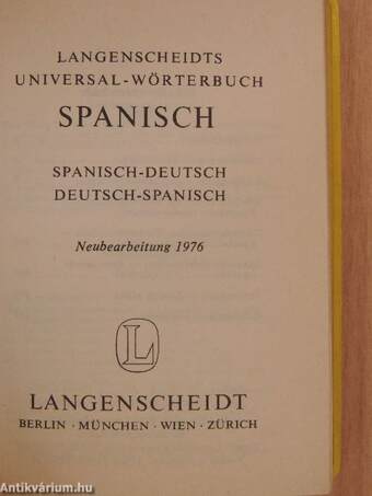 Langenscheidts Universal-Wörterbuch Spanisch