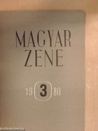 Magyar Zene 1980/3.