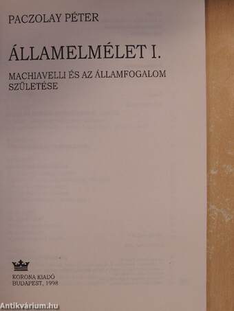 Államelmélet I.