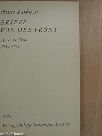 Briefe von der Front