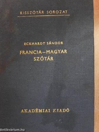 Francia-magyar szótár