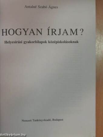 Hogyan írjam?