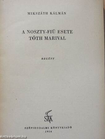 A Noszty-fiú esete Tóth Marival 