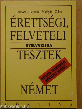 Érettségi, felvételi nyelvvizsga tesztek - Német