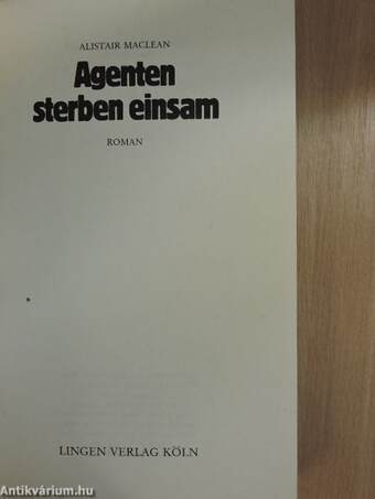 Agenten sterben einsam