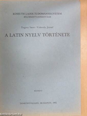 A latin nyelv története