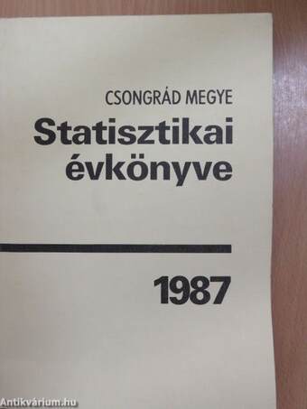 Csongrád megye statisztikai évkönyve 1987