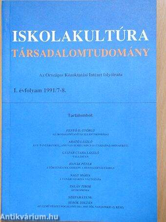 Iskolakultúra 1991/7-8.